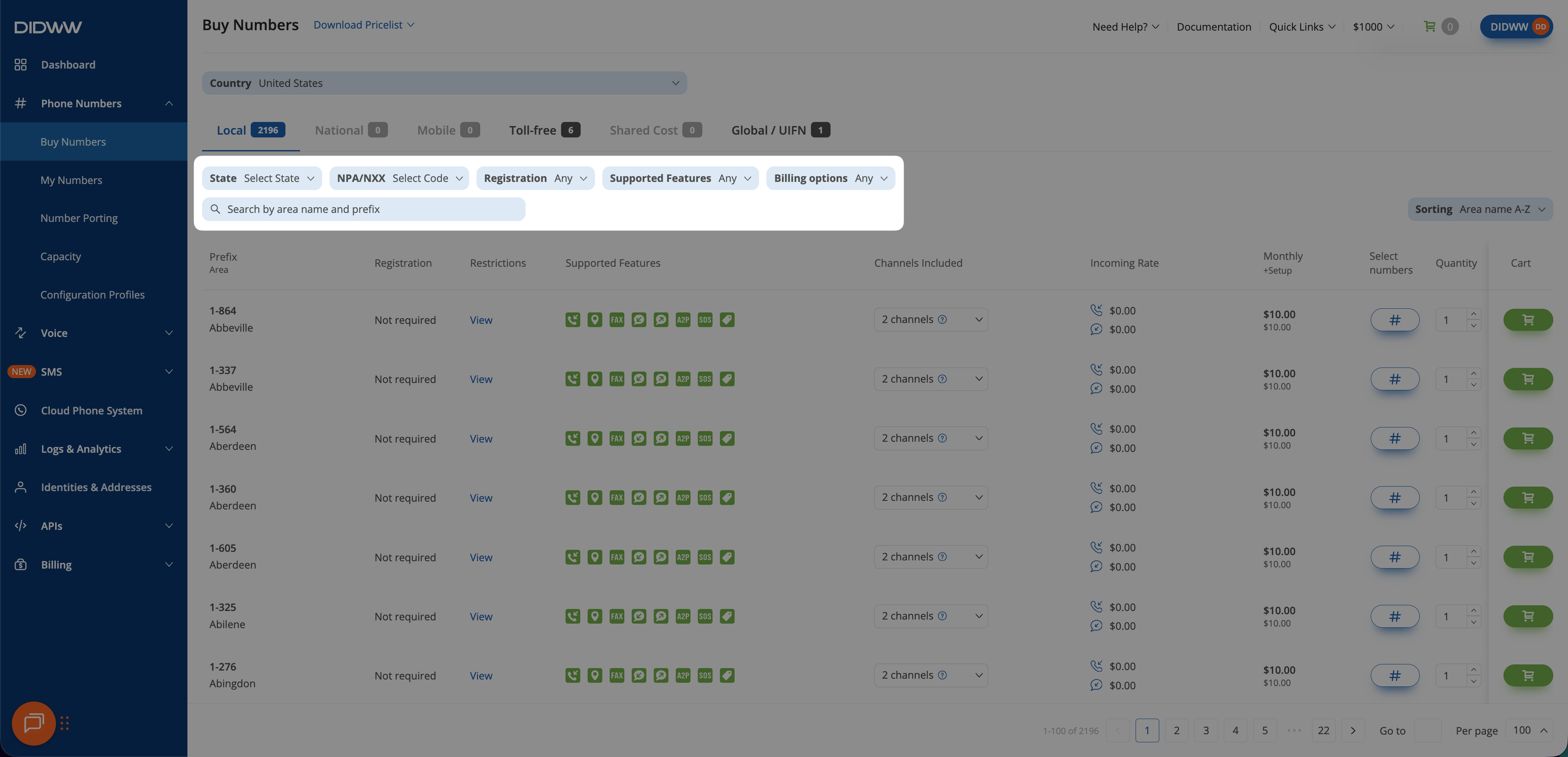 Auto Top-up Configuration